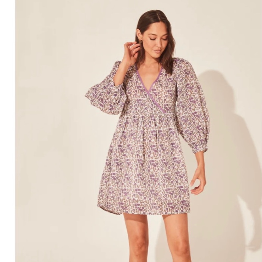 Daughters of India violet mini dress size small